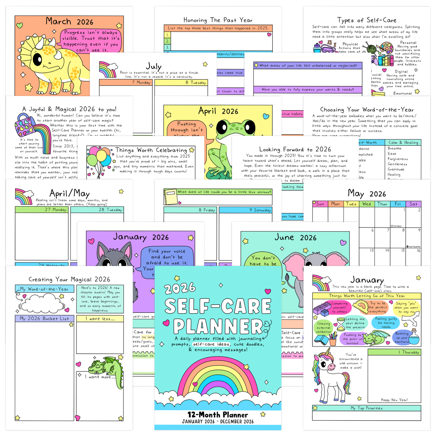 2026 Self-Care Planner