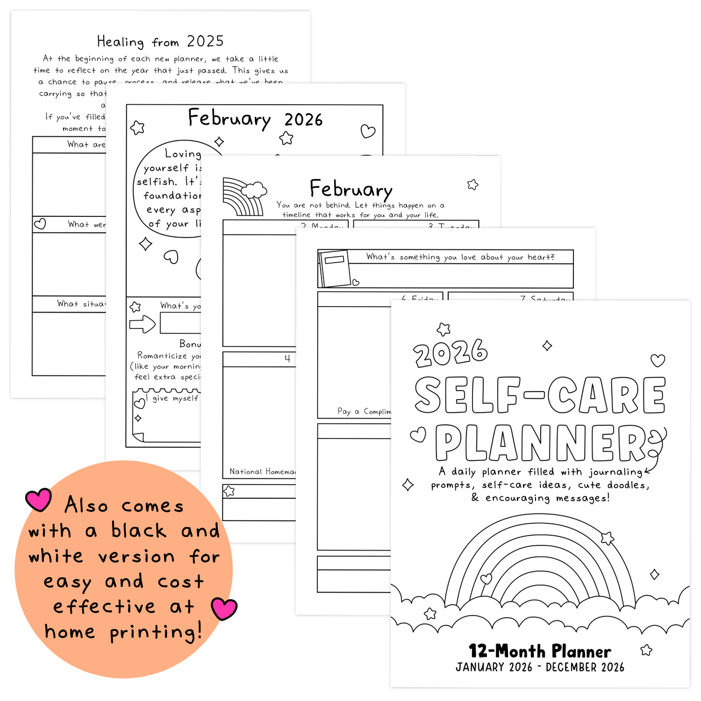2026 Self-Care Planner