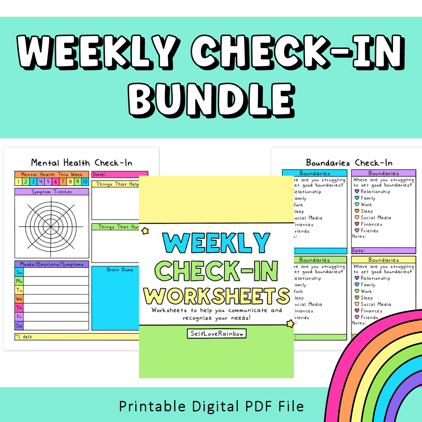 Weekly Check-In Pages Bundle
