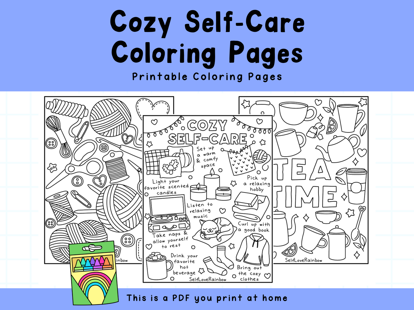 Cozy (Hygge) Coloring Pages