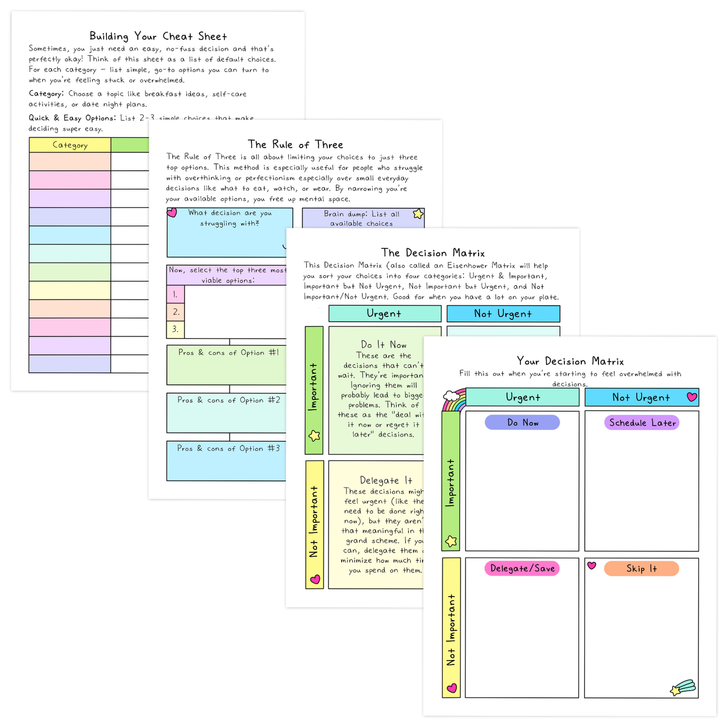 Decision Fatigue Workbook