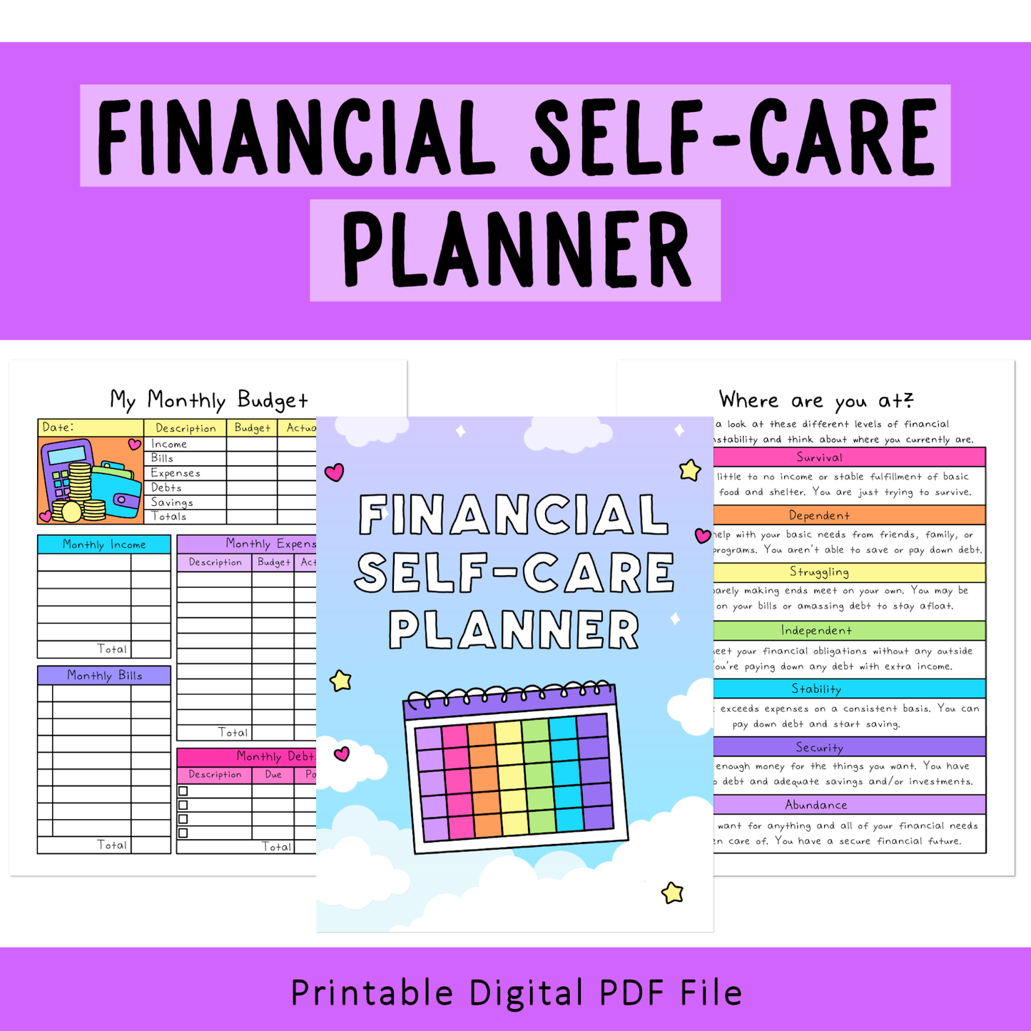 Organization Worksheet Bundle