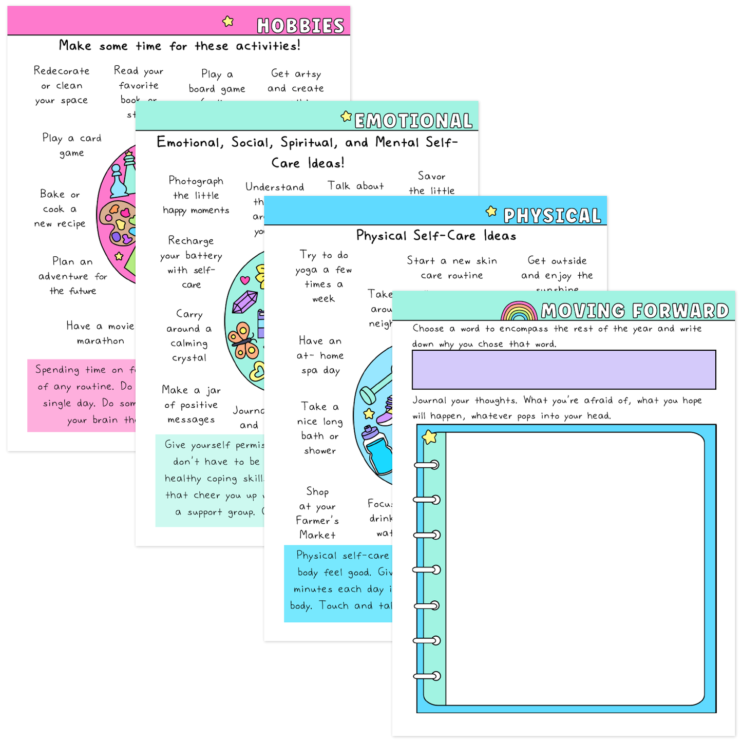 Midyear Self-Care Evaluation Worksheets