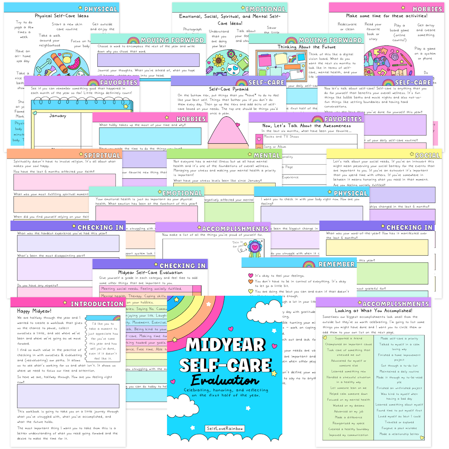 Midyear Self-Care Evaluation Worksheets