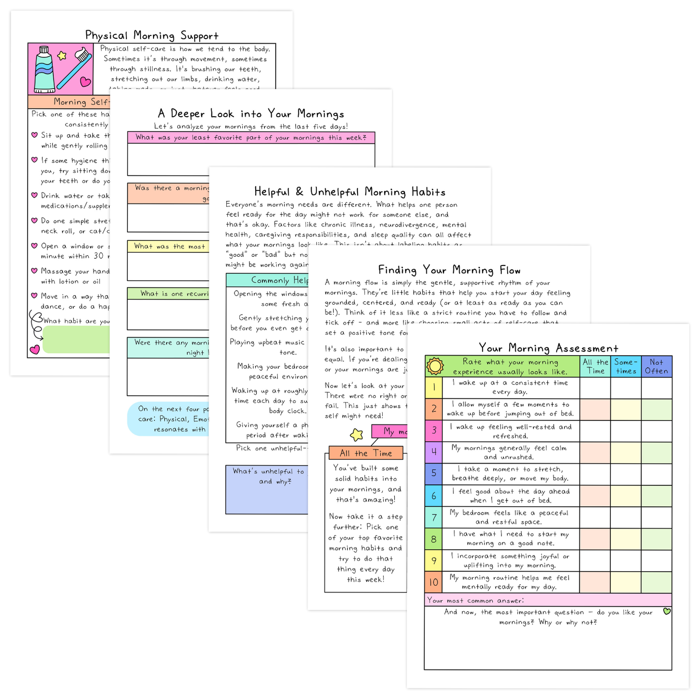 Morning Self-Care Workbook