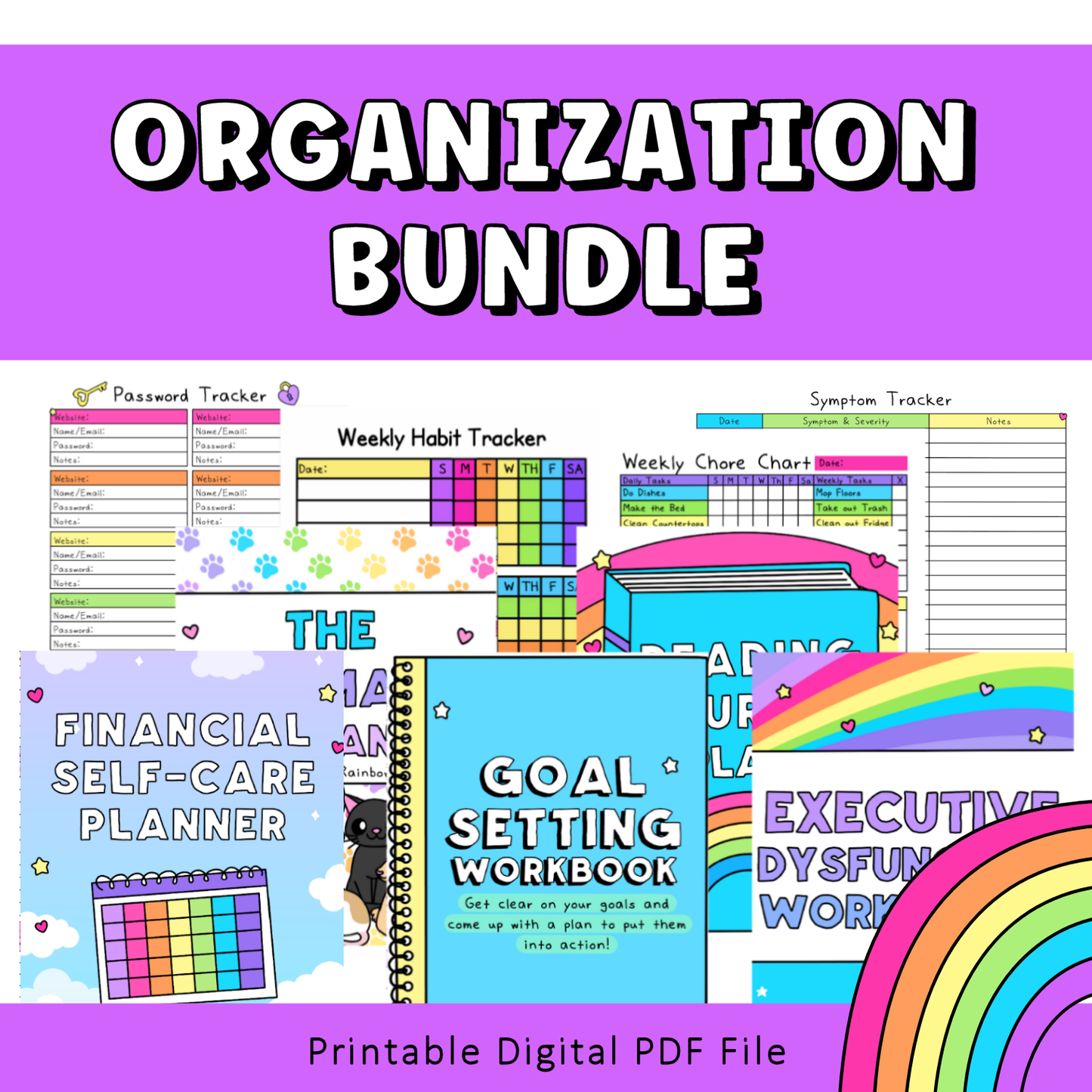 Organization Worksheet Bundle