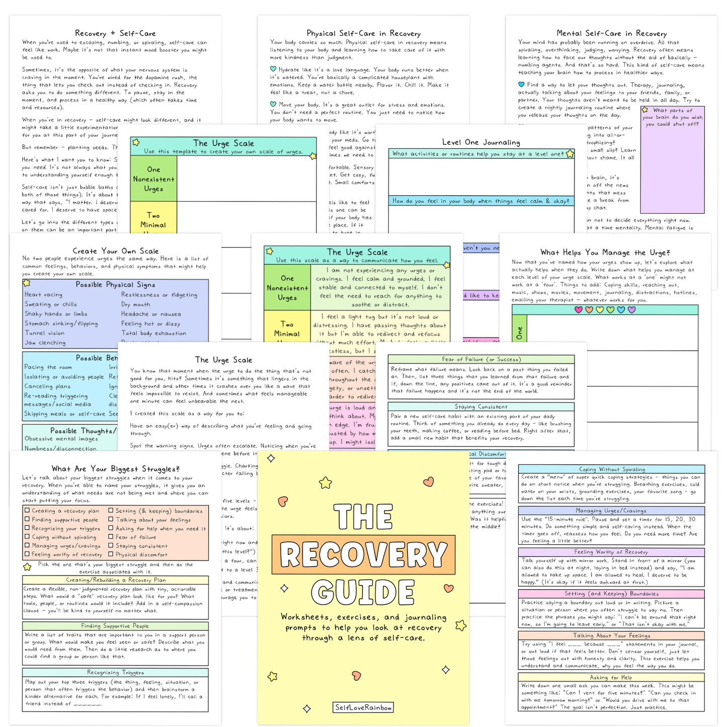 The Recovery Workbook, Journal, & Tracker