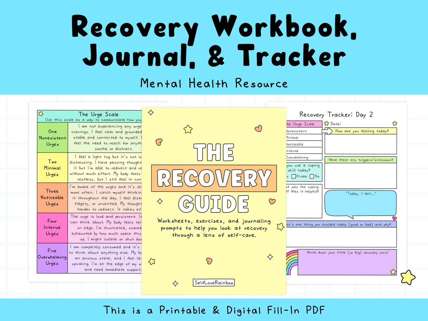 The Recovery Workbook, Journal, & Tracker
