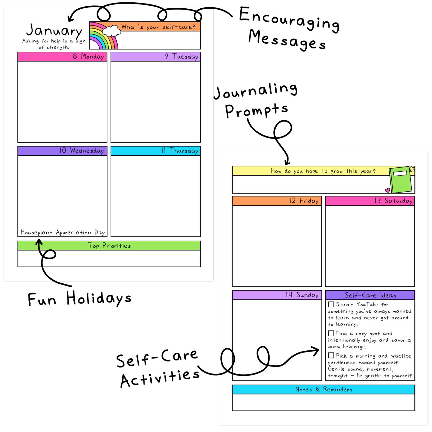 2024 Self-Care Planner