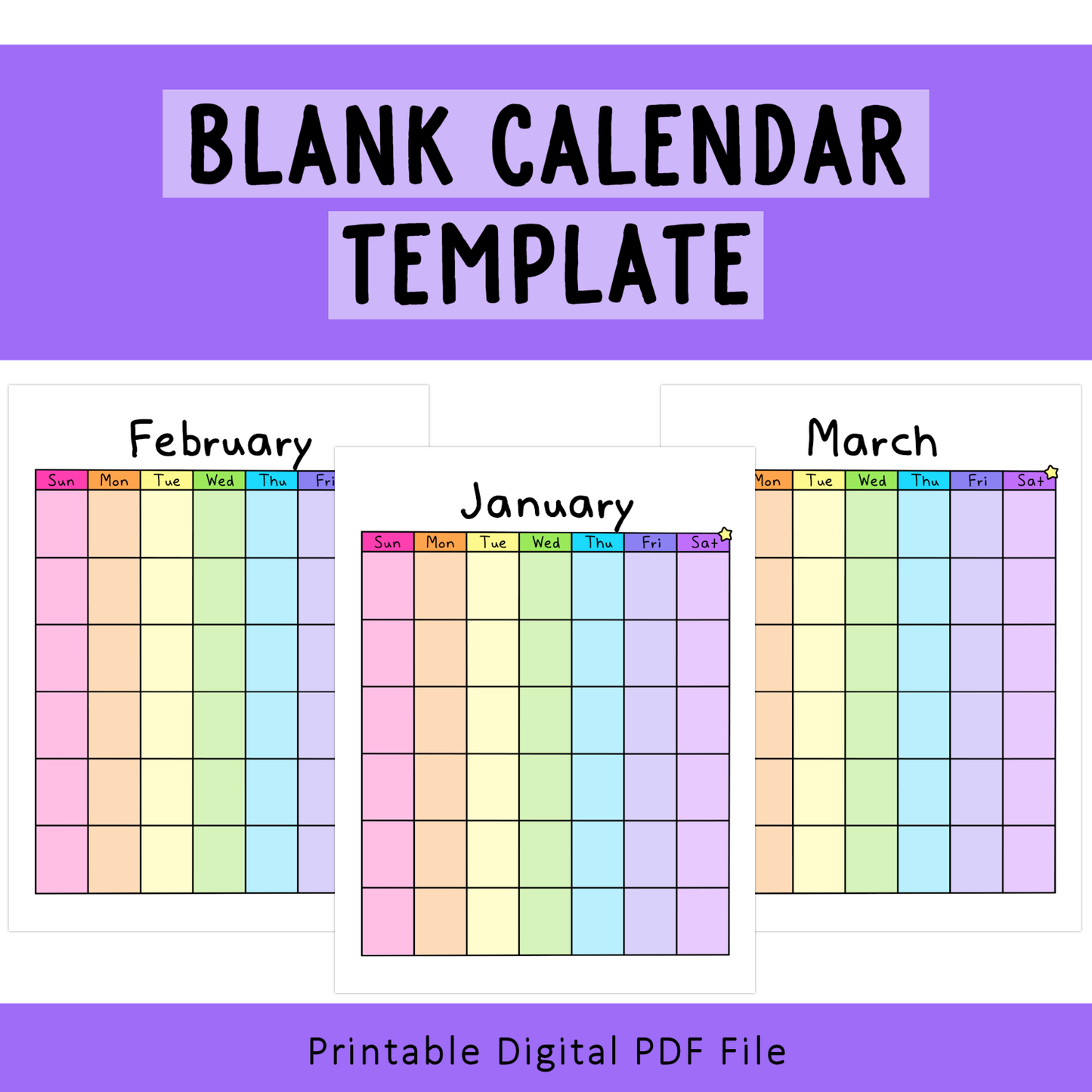 Blank Calendar Printable