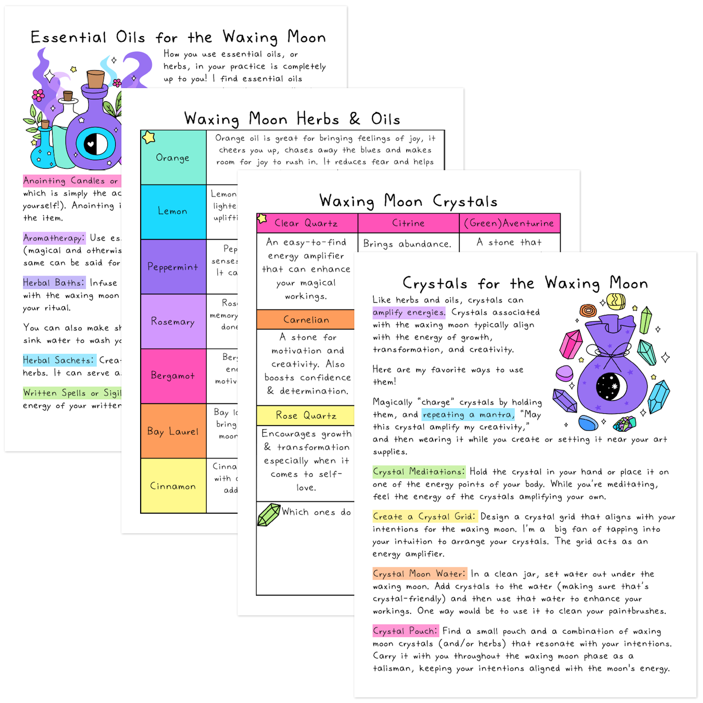 Waxing Moon Self-Care Guide