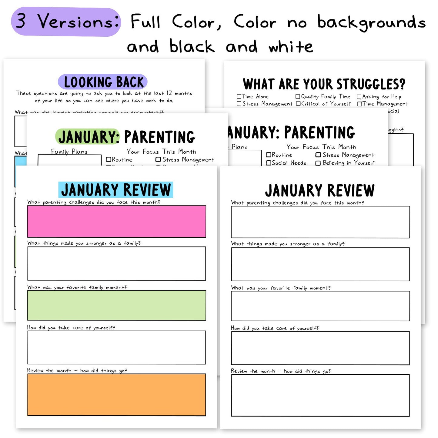 Self-Love Workbook: Parenting Add-On