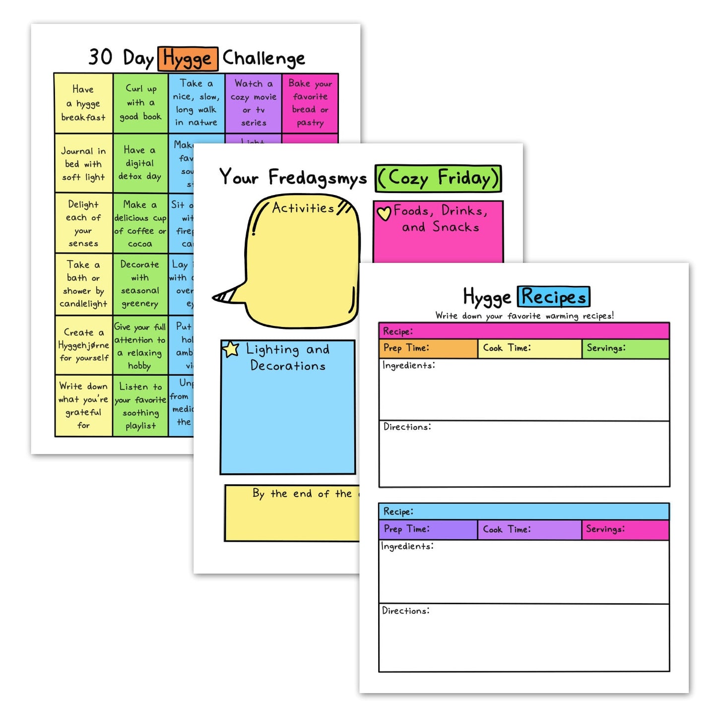 Itty Bitty Hygge Workbook