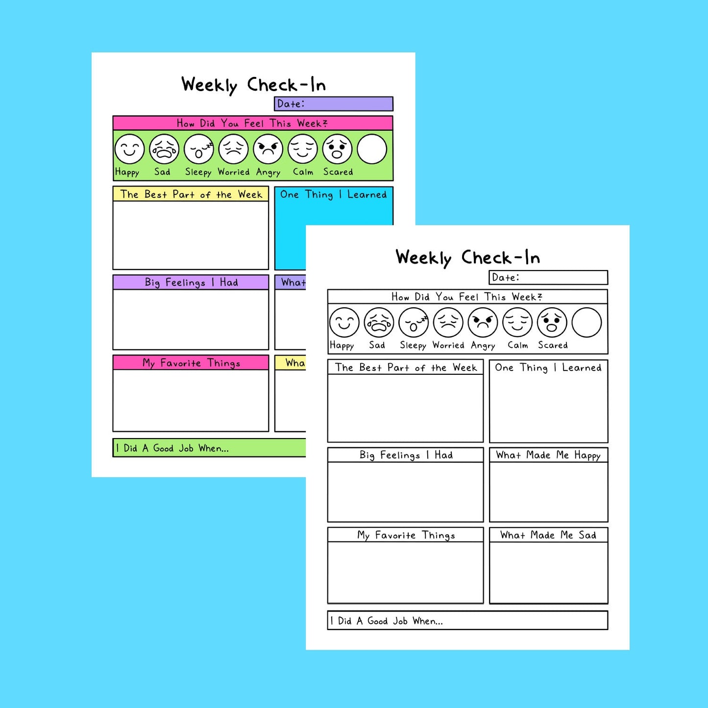 Weekly Check-In For Kids