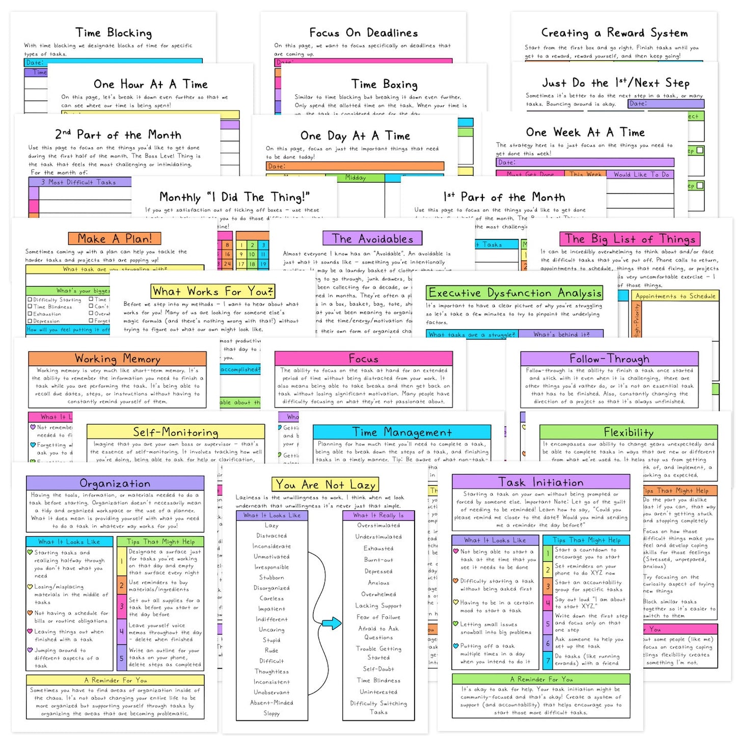 Executive Dysfunction Workbook
