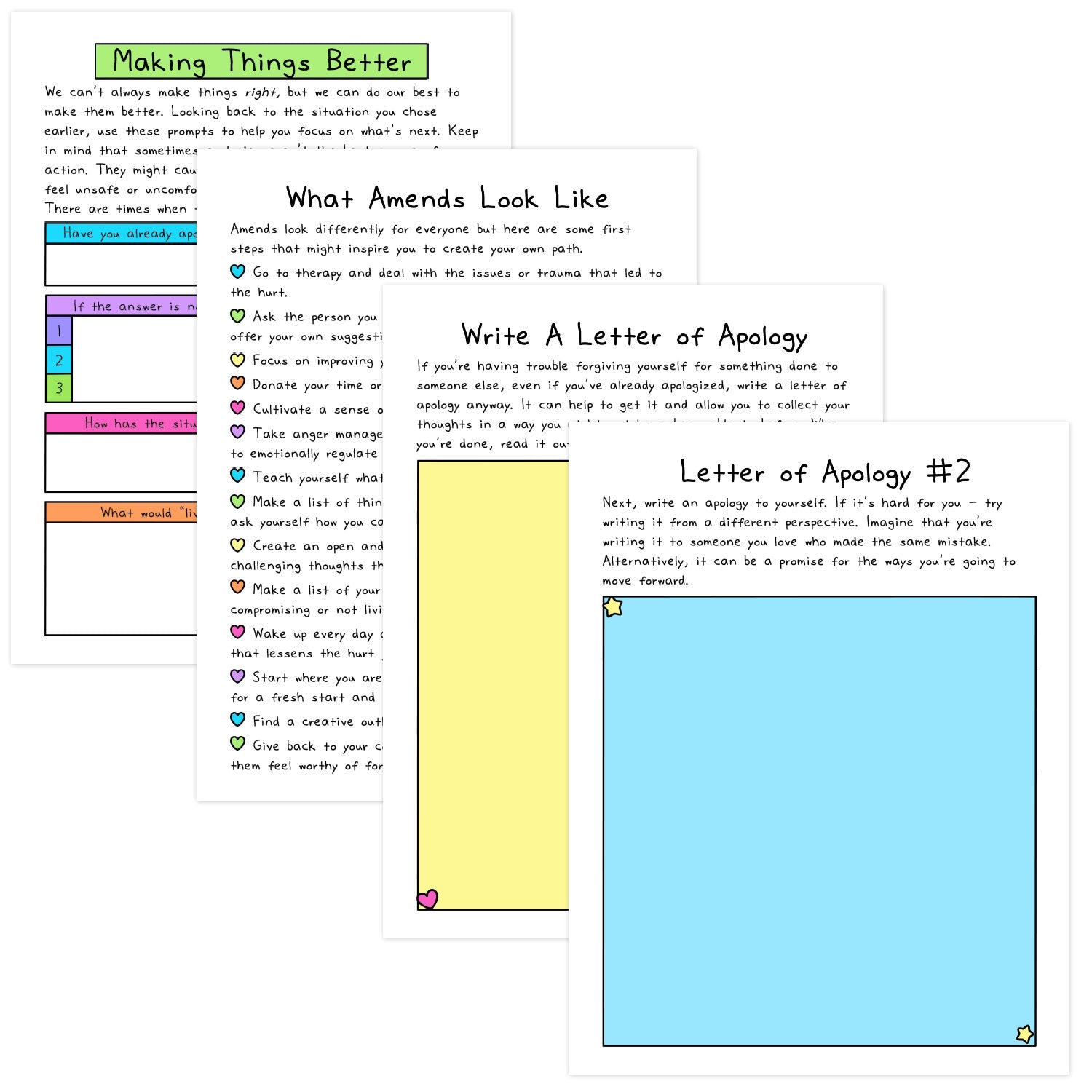 Self-Forgiveness Workbook