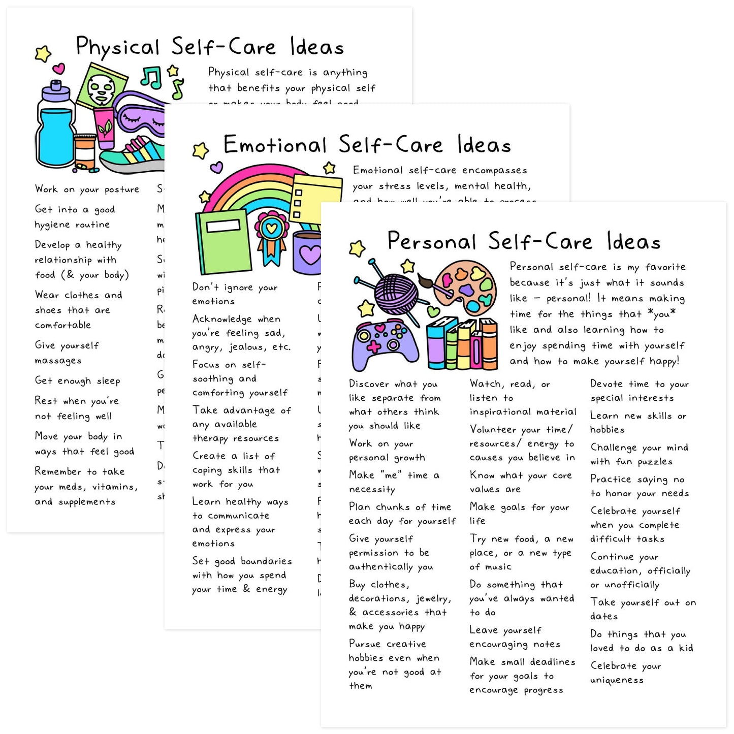 Self-Care Checklists