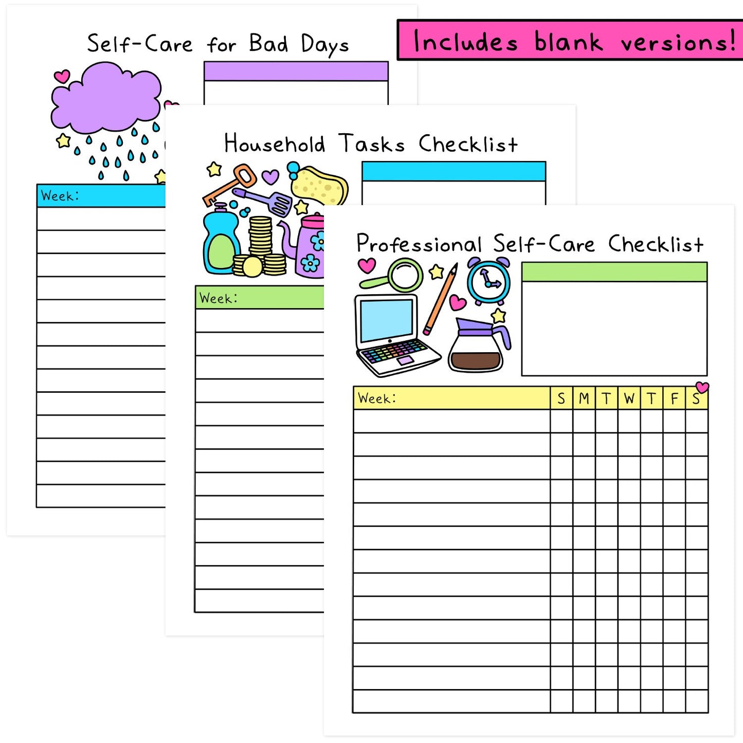 Self-Care Checklists