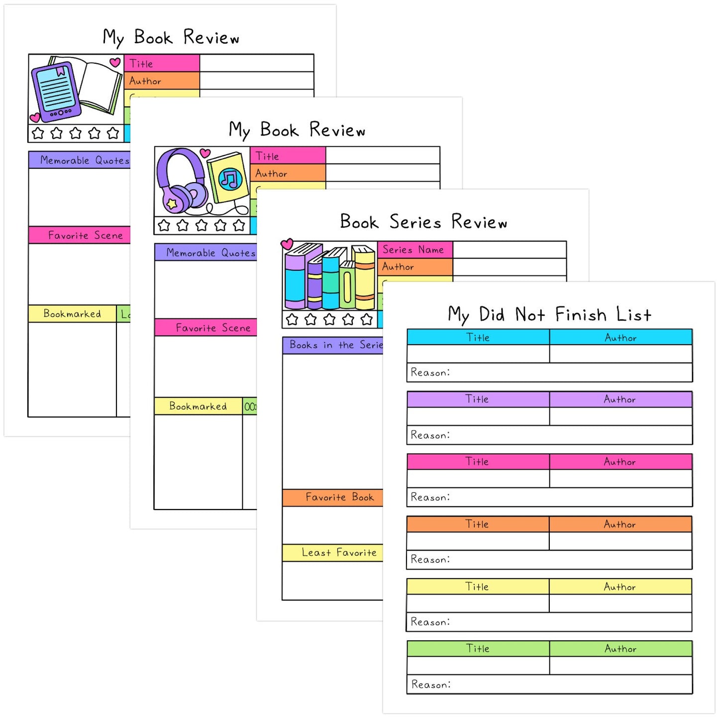 Reading Journal & Planner