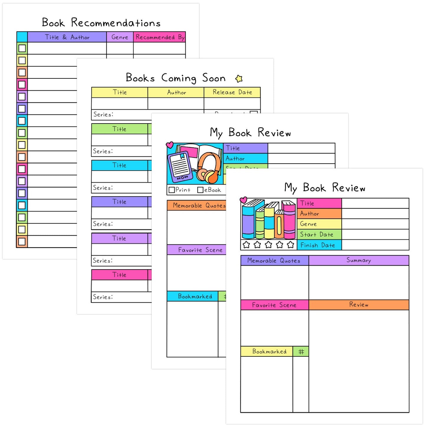 Reading Journal & Planner