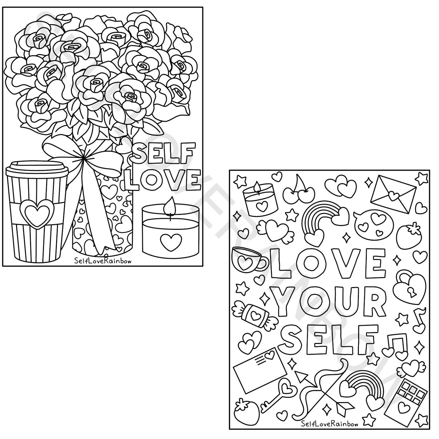 Self-Love Coloring Pages