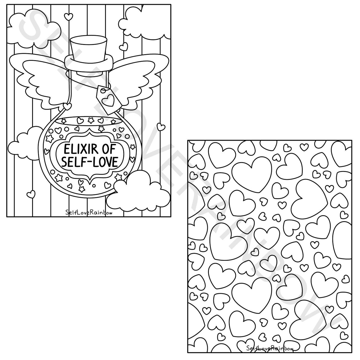 Self-Love Coloring Pages