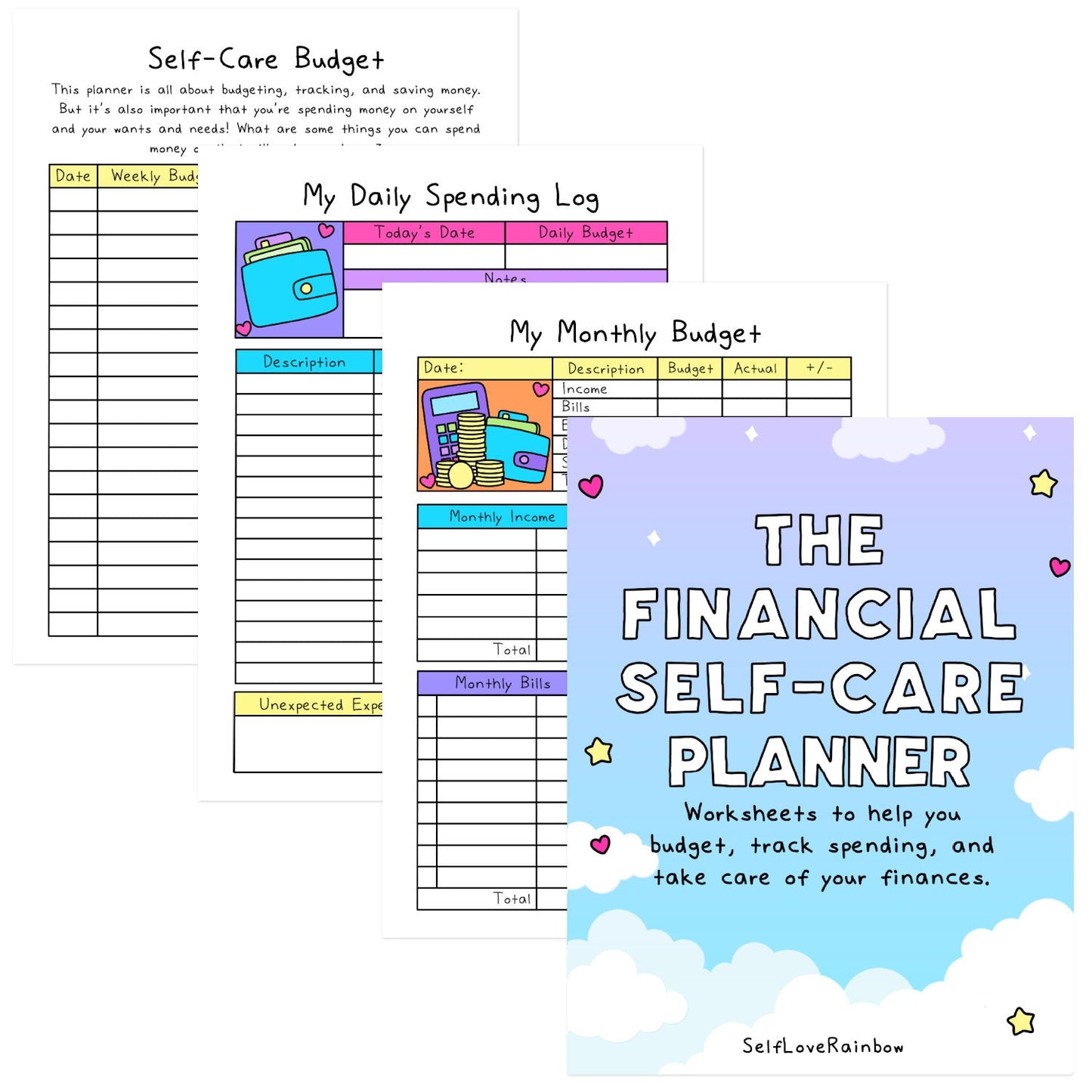 Financial Self-Care Workbook and Planner