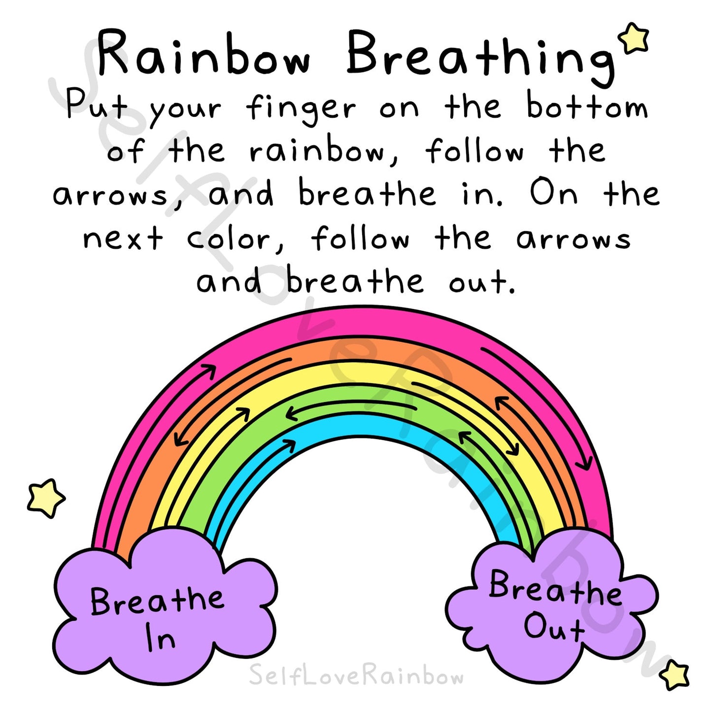 Rainbow Breathing Printable Art