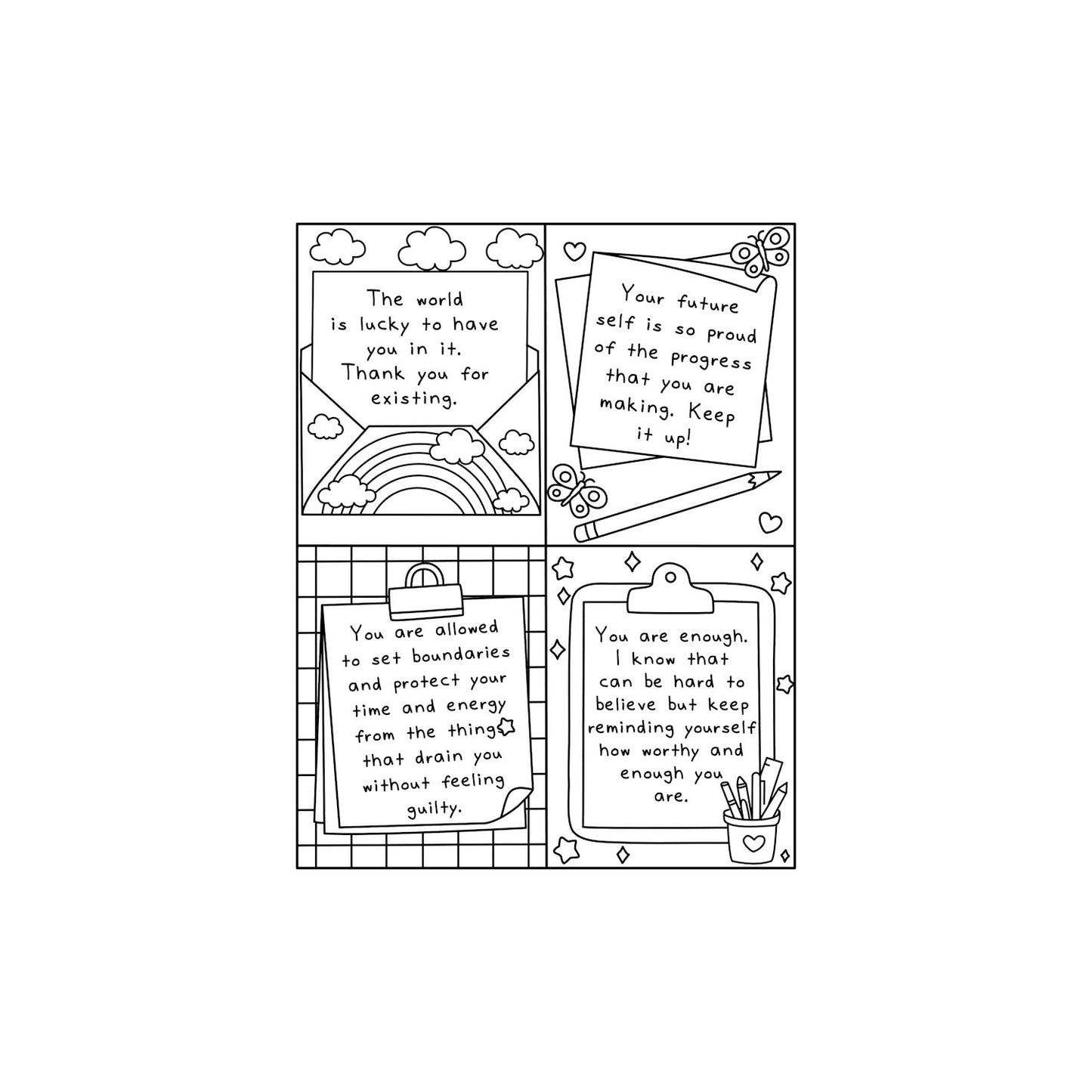 Mini Inspiring Coloring Pages