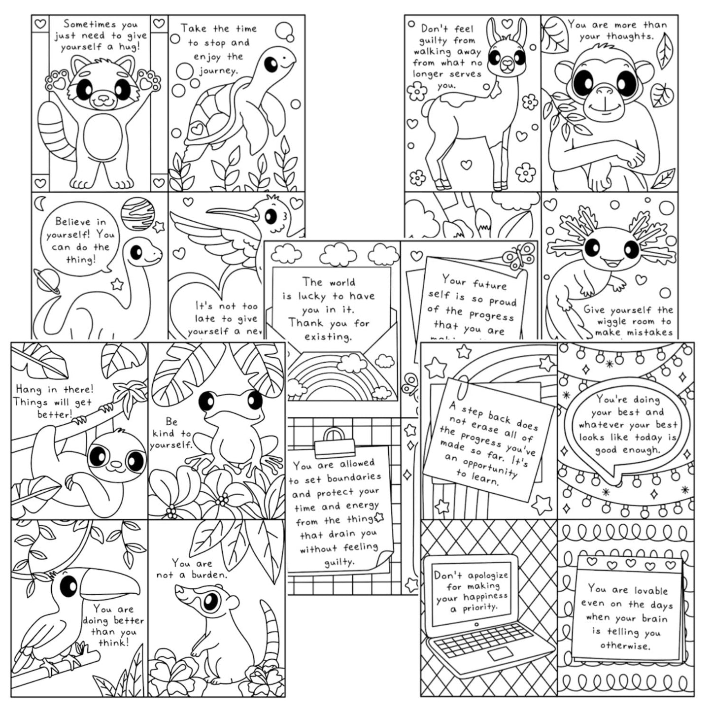 Mini Inspiring Coloring Pages