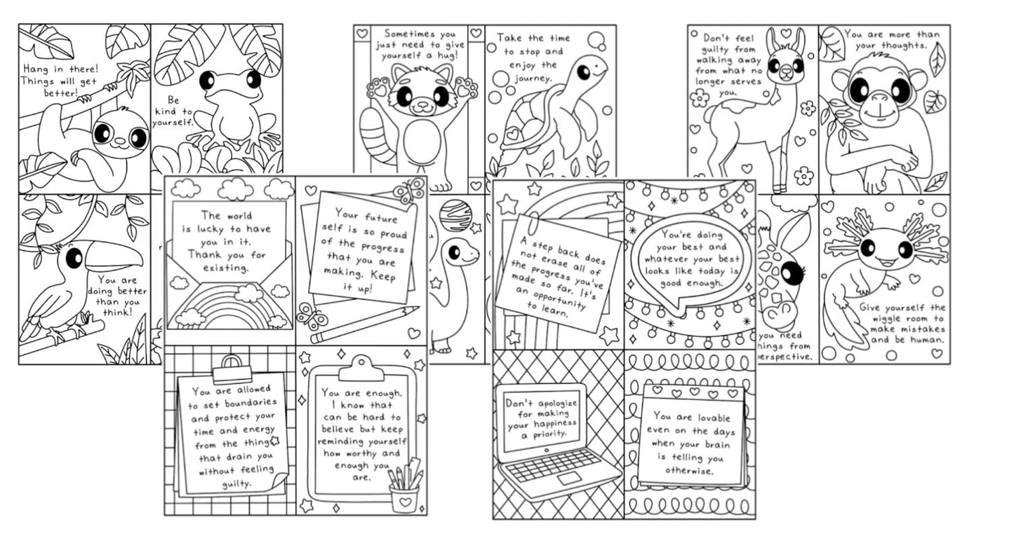 Mini Inspiring Coloring Pages