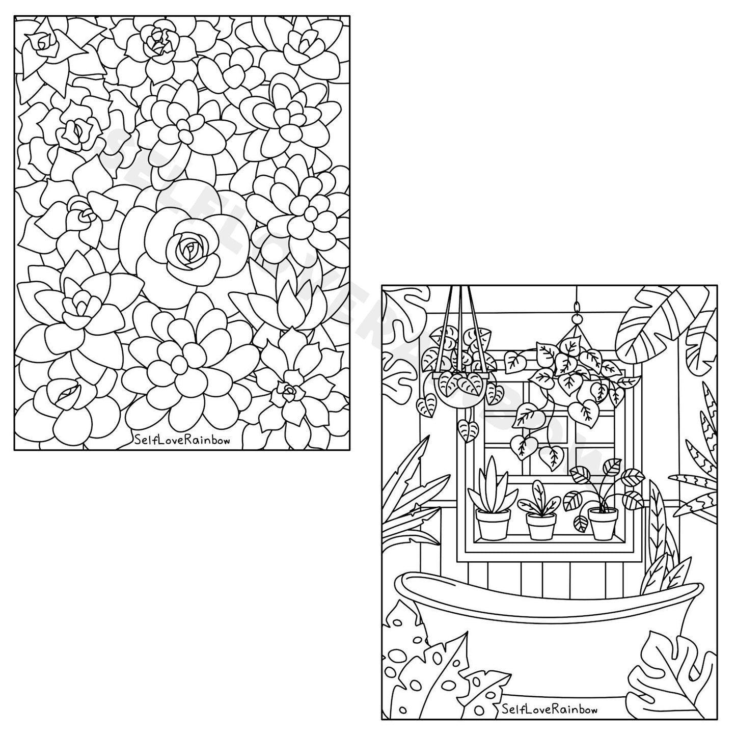 House Plant Coloring Pages