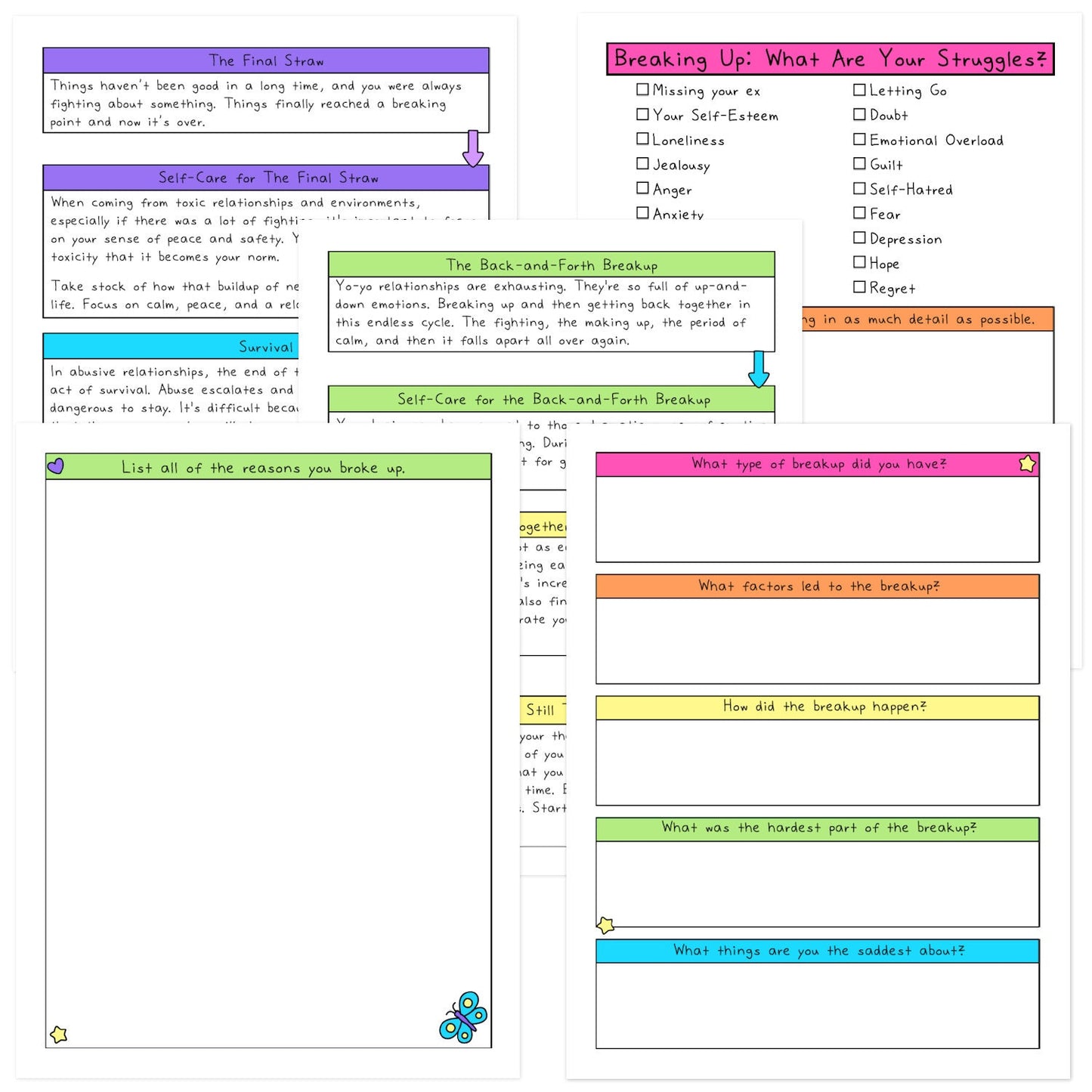 Post-Breakup Self-Care Workbook