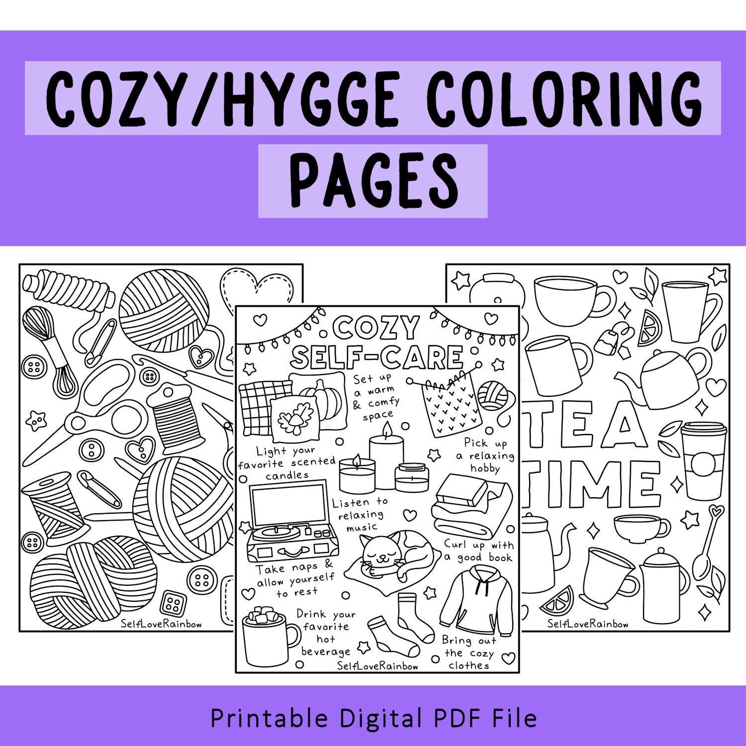 cozy hygge coloring book pdf free