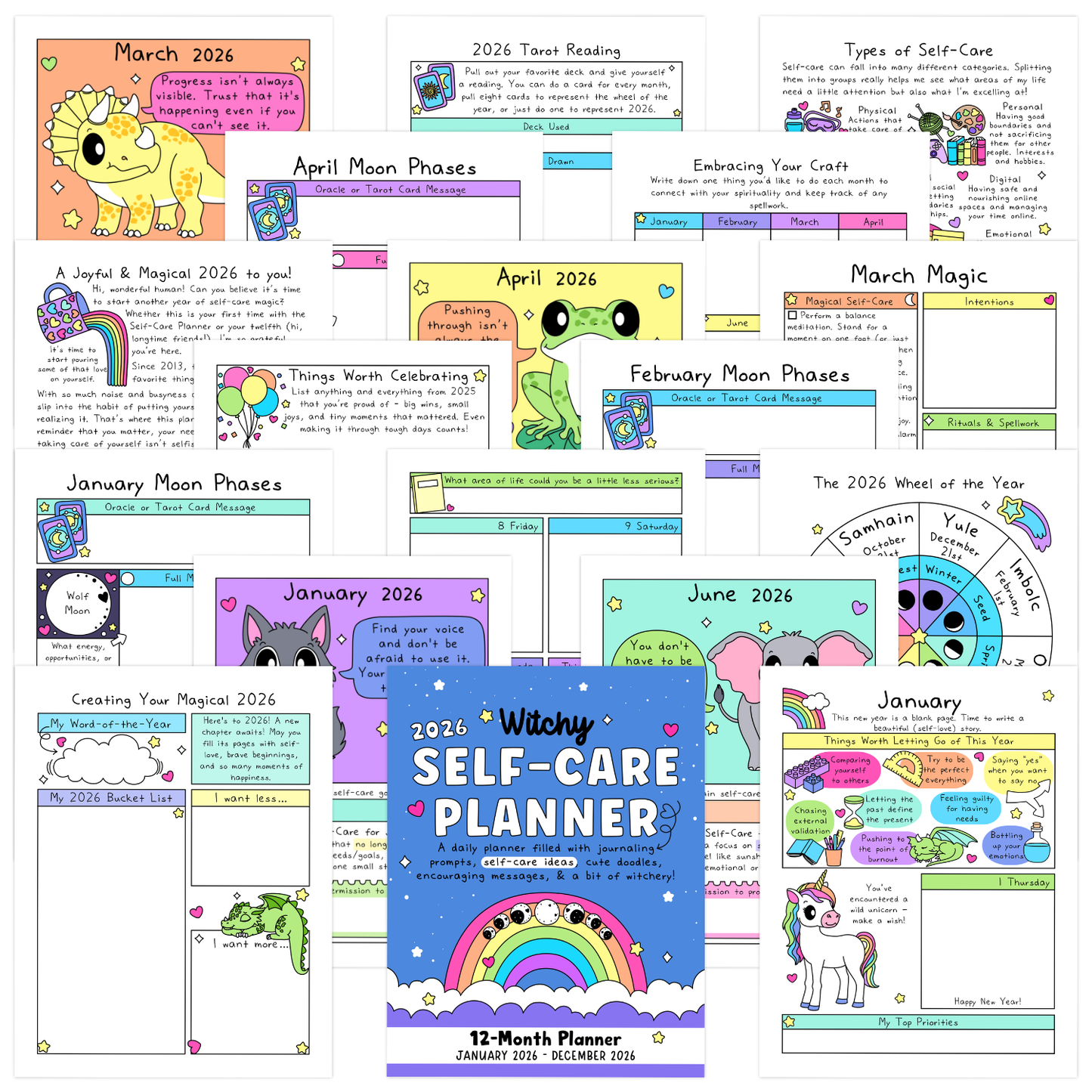 2026 Witchy Self-Care Planner