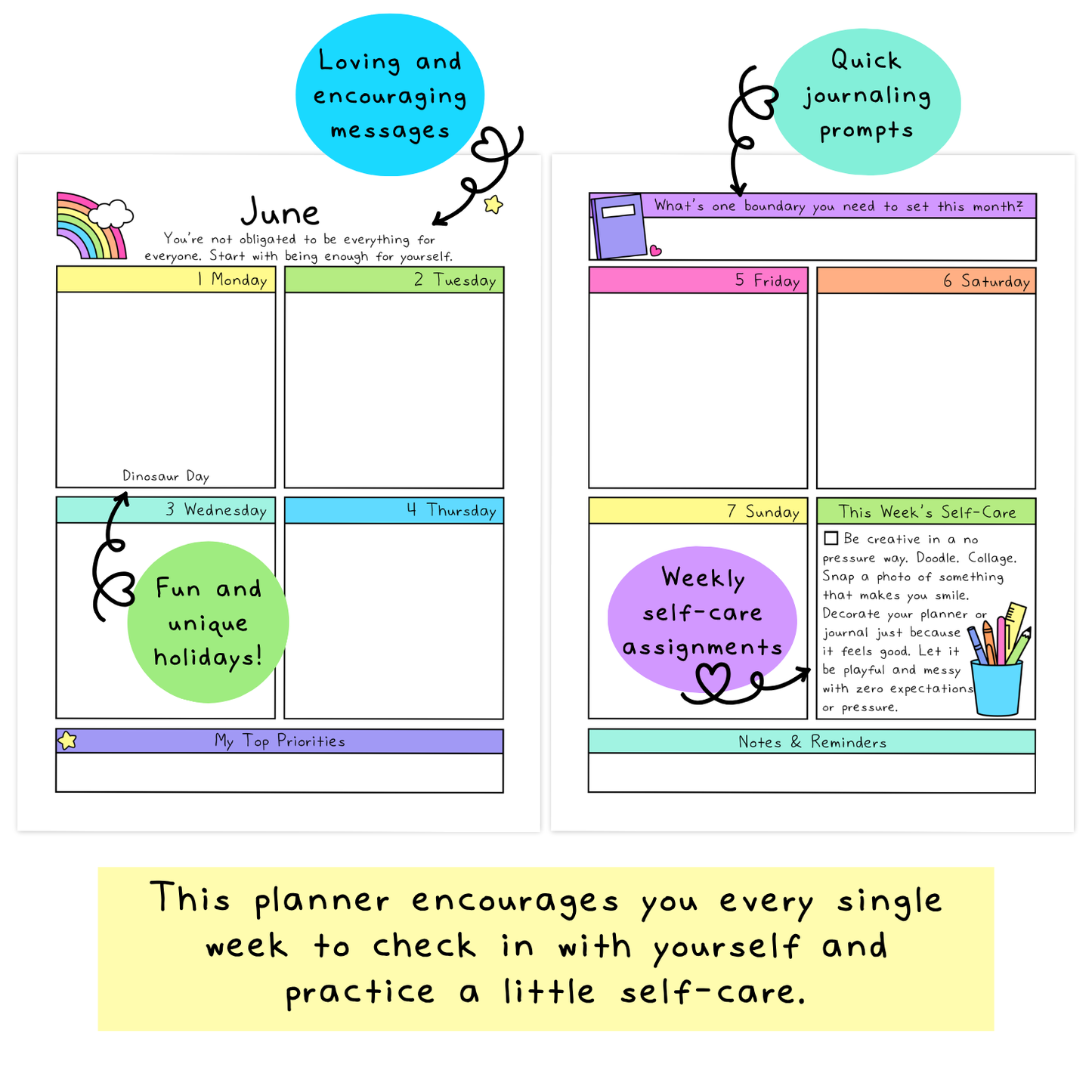 2026 Witchy Self-Care Planner