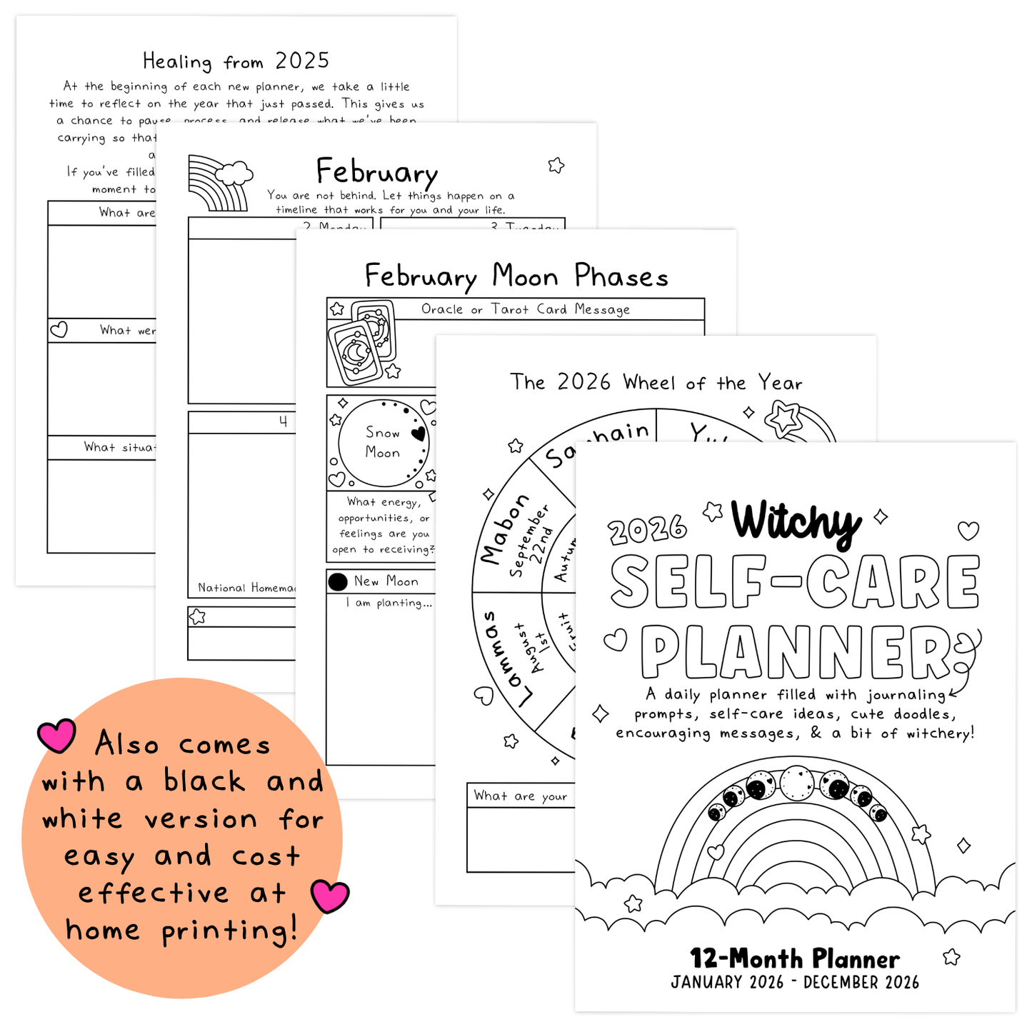 2026 Witchy Self-Care Planner