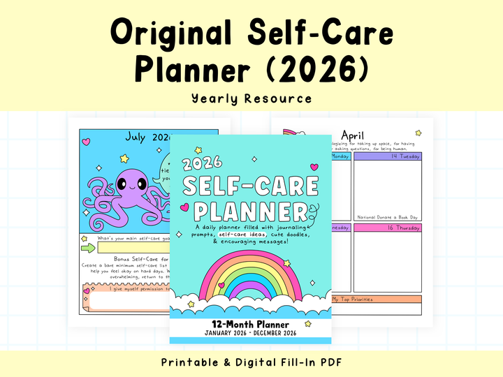 2026 Self-Care Planner