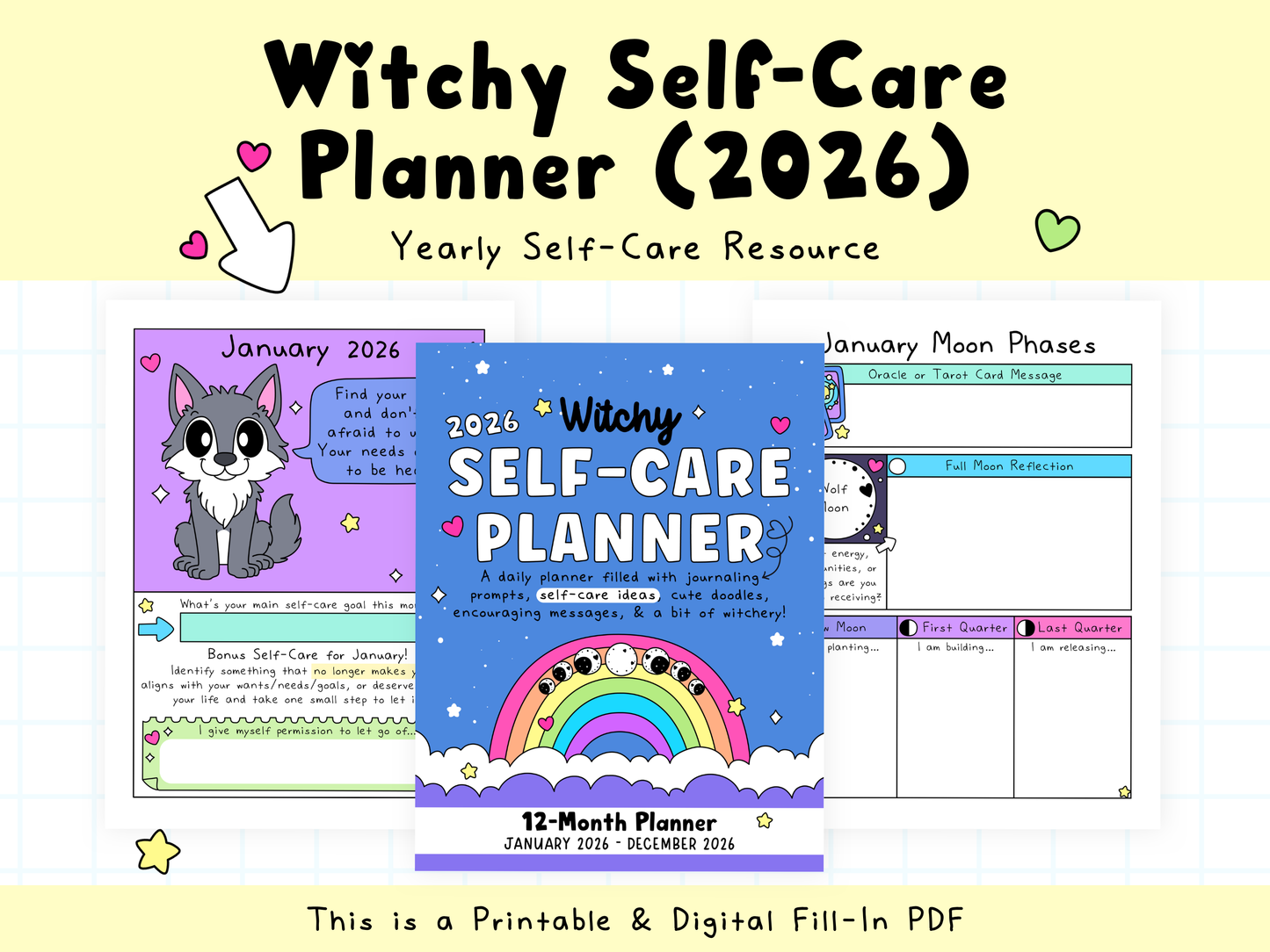 2026 Witchy Self-Care Planner