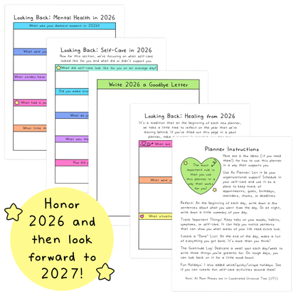 2027 Self-Care Planner