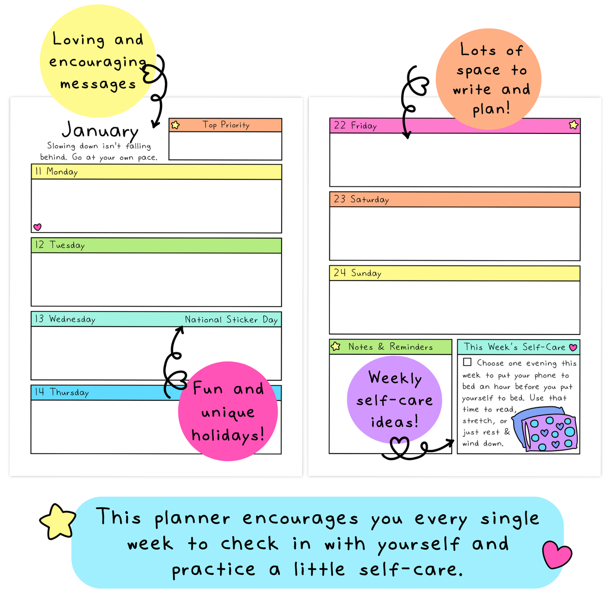 2027 Witchy Self-Care Planner