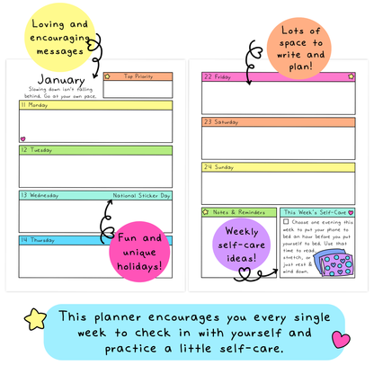 2027 Witchy Self-Care Planner