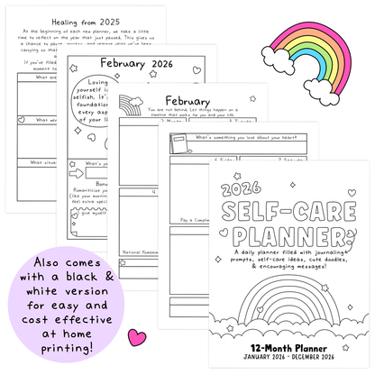 2027 Self-Care Planner