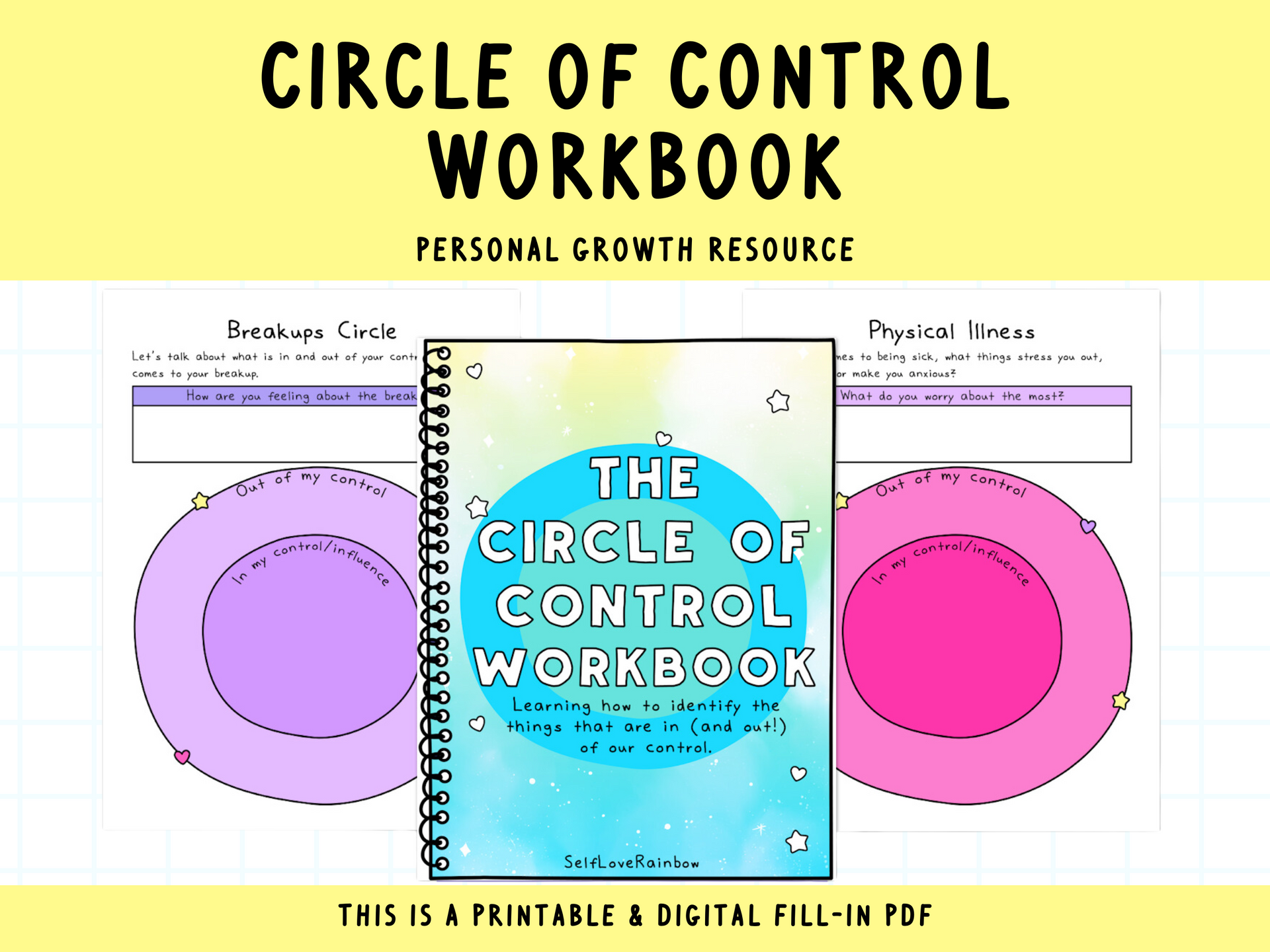 circle-of-control-selfloverainbow for Free Printable Circle Of Control Circle of Control – SelfLoveRainbow for Free Printable Circle Of Control