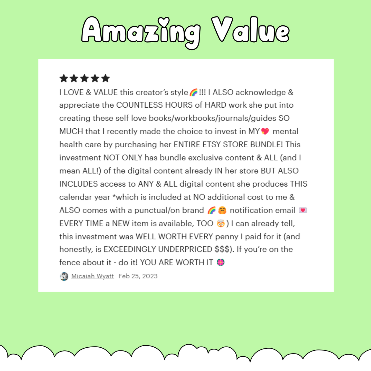 2026 Ultimate Self-Love Rainbow Bundle (ENTIRE shop!)