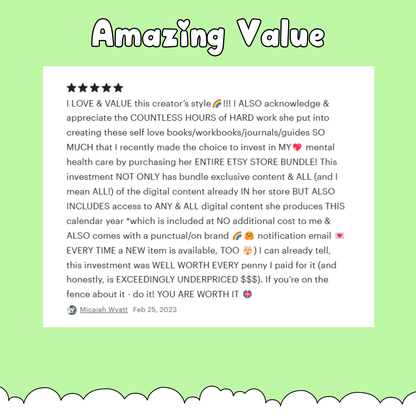 2026 Ultimate Self-Love Rainbow Bundle (ENTIRE shop!)