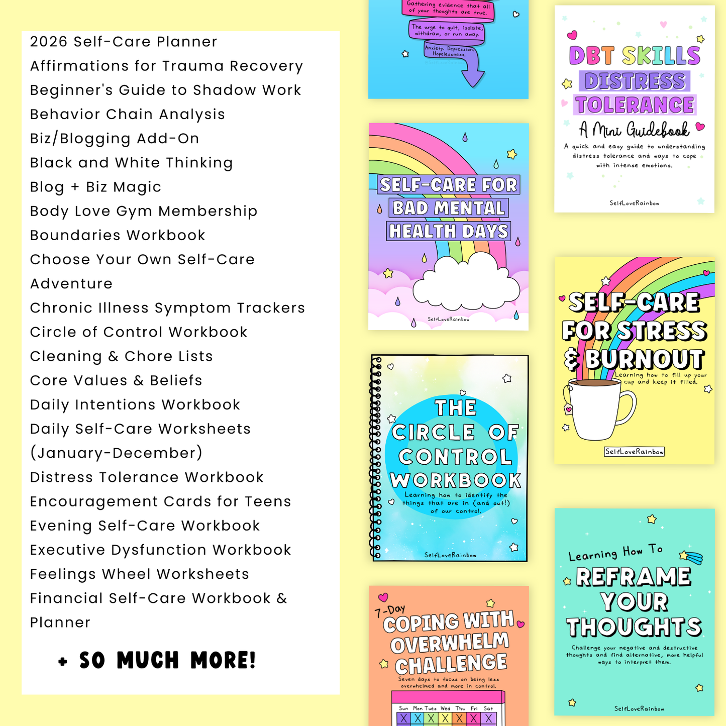2026 Ultimate Self-Love Rainbow Bundle (ENTIRE shop!)