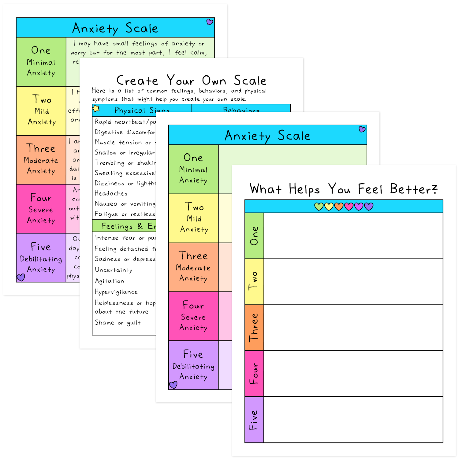 Create Your Own Anxiety Scale – SelfLoveRainbow