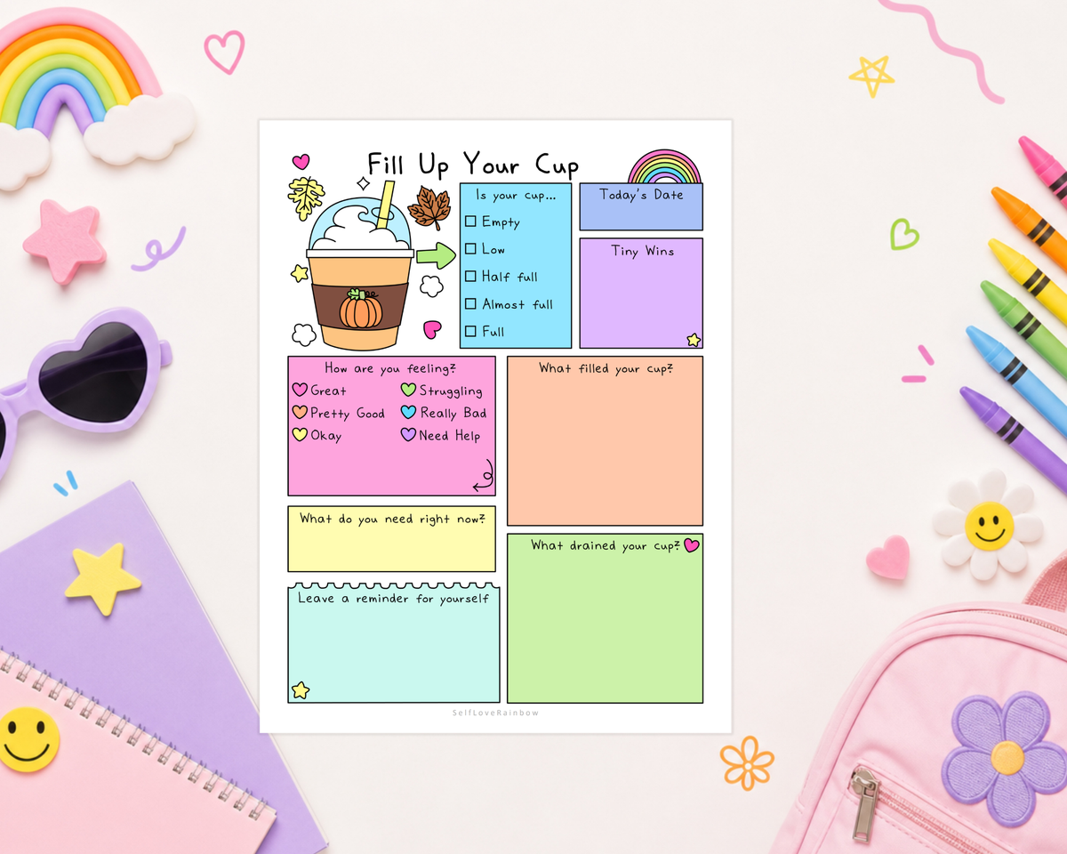 Autumn Fill Your Cup Worksheet