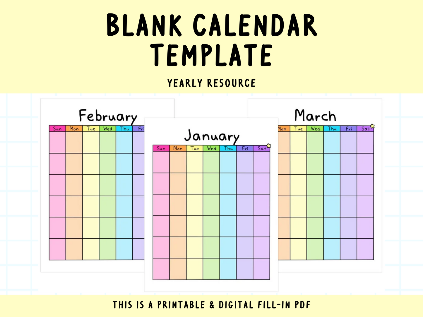 Blank Calendar Printable